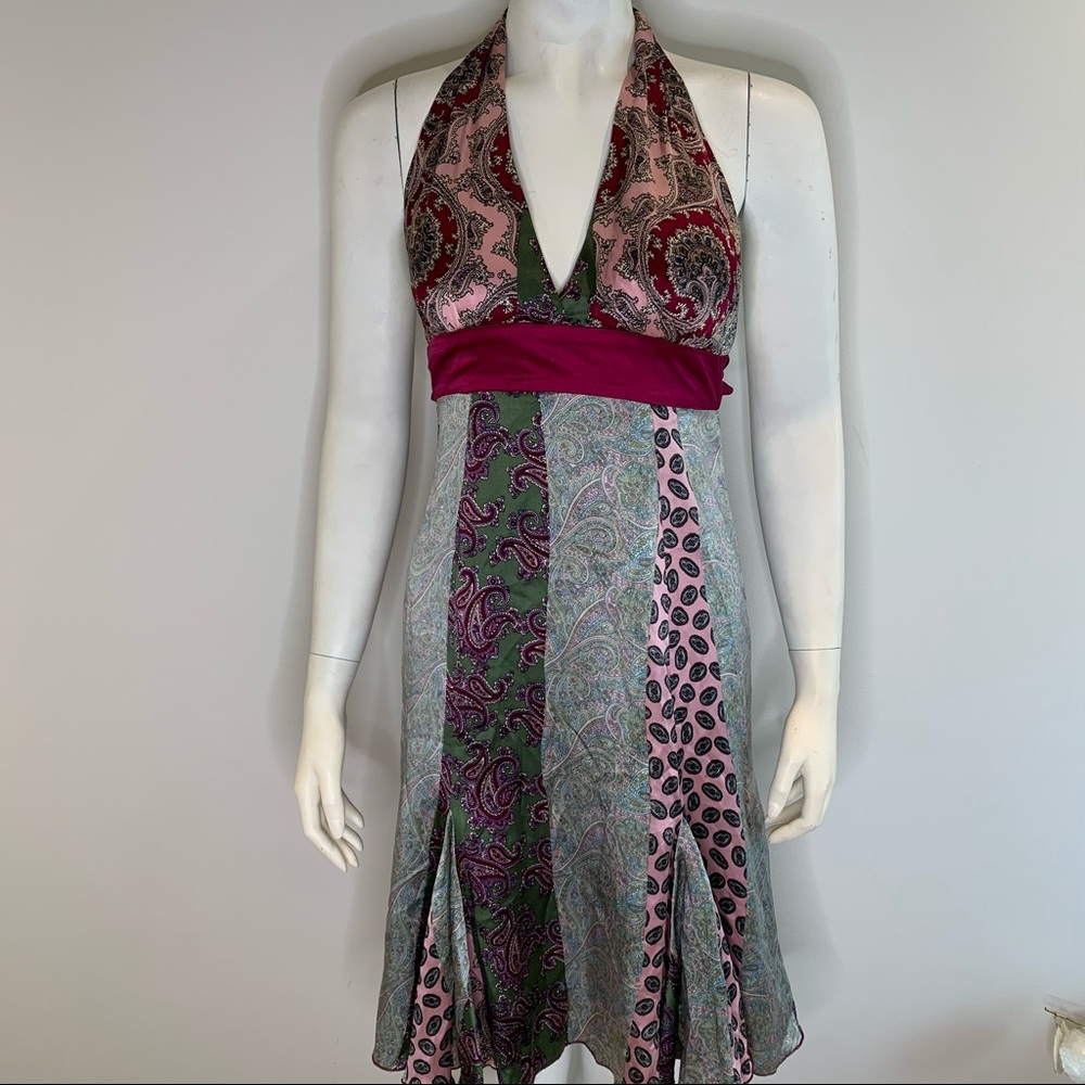 Patterned Halter Top EV0011